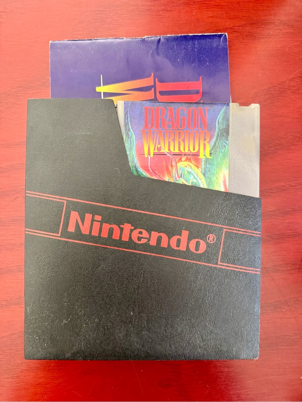 Dragon Warrior game cartridge for the Nintendo Entertainment System (NES)